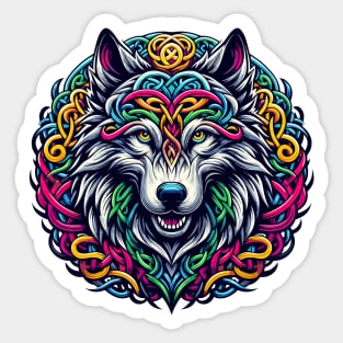 Celtic Wolf Sticker